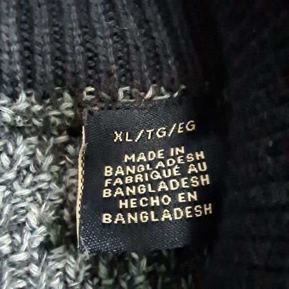 Chaps 3 Button Pullover Sweater Mens XL Brown Elbow Patches Preppy Office Casual - Picture 3 of 14